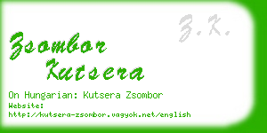 zsombor kutsera business card